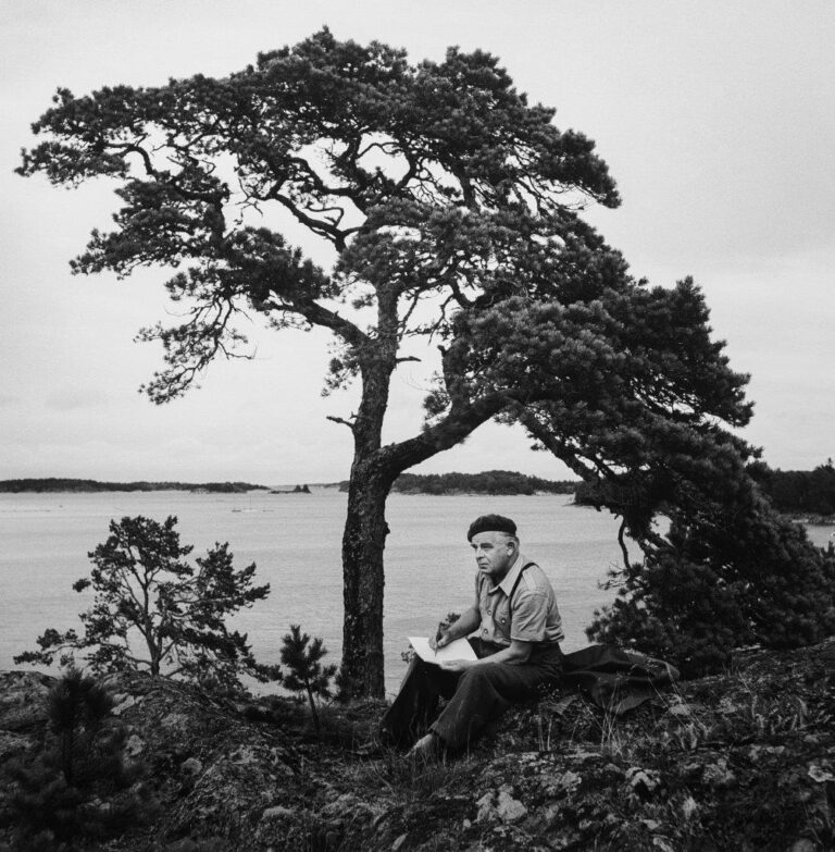 Evert Taube, Sjösala 1953, © Lennart Nilsson Photography