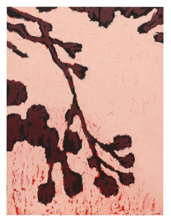 Siri Carlén, Totemgren Rosa, 520 x 390 mm, olja på pannå